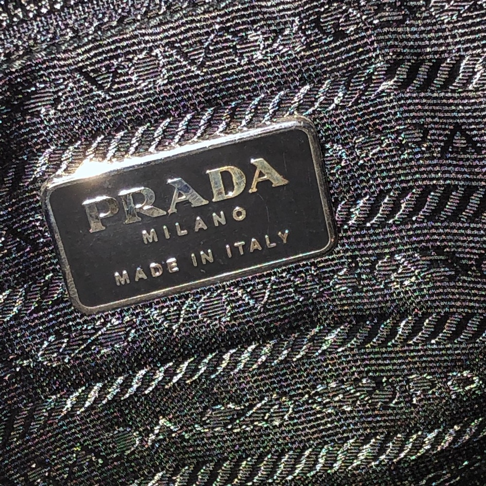 Prada navy top handle tote bag. This is a re-posh.